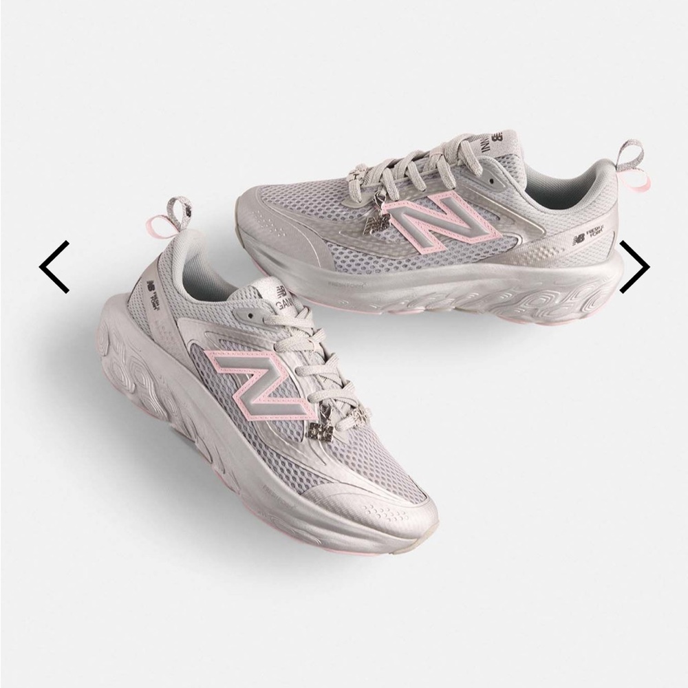 New Balance x Ganni Silver Sneakers